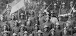 Buffalo Soldiers of the 9th Cavalry pose for a photo before shipping out to the Philippines. c.1900